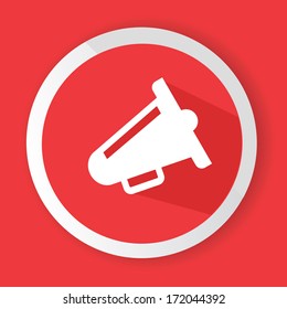 Megaphone symbol,vector