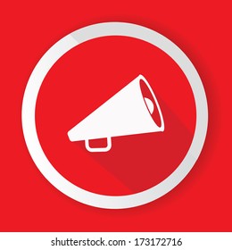 Megaphone symbol,vector