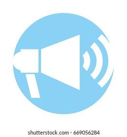 Megaphone talk person