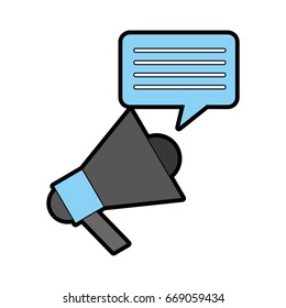 Megaphone talk person