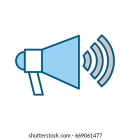 Megaphone talk person