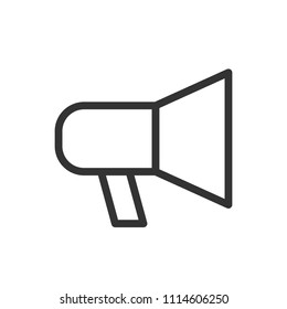 megaphone thin line icon inter face ui -ux
