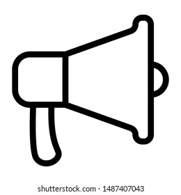 megaphone thin line vector icon