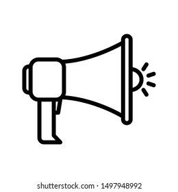 megaphone thin line vector icon
