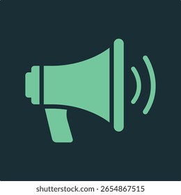 Megaphon trendy anwendbar wichtige Vektor Illustration Design perfekt bunten Hintergrund.eps