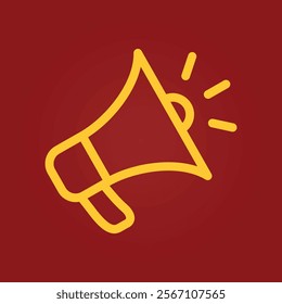 Megaphone trendy artwork cute abstract vector illustration colorful valuable design.eps