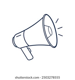 Ilustración de diseño de Arte vectorial de megáfono
