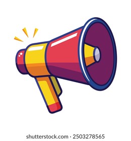 Ilustración de diseño de Arte vectorial de megáfono