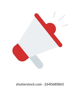 Megaphone Vector for Black Friday Advertising. Sales announcement illustration, loud promotion concept, customer alert design