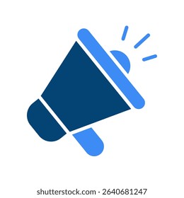 Megaphone Vector for Black Friday Advertising. Sales announcement illustration, loud promotion concept, customer alert design