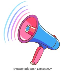 megaphone vector clipart graphic design