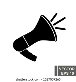 Megaphone. Vector design. Loud, increased sound. Scream. For your design.