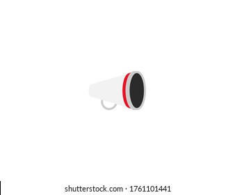 Megaphone vector flat icon. Isolated Loudspeaker emoji illustration symbol