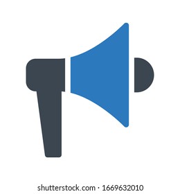 Megaphon-Vektorillustration-Symbol 