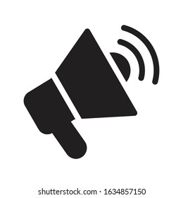 megaphone vector glyph flat icon 