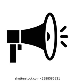 Megaphone Vector Glyph Icon For Personal And Commercial Use.
