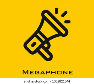 Megaphone vector icon