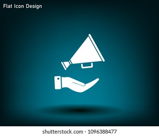 Megaphone vector icon