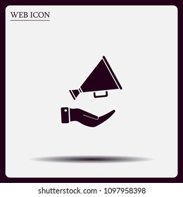 Megaphone vector icon