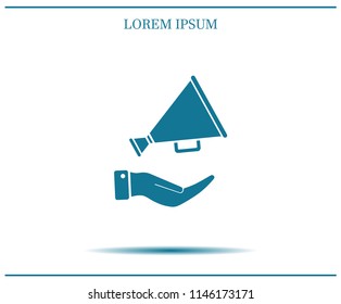 Megaphone vector icon