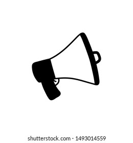 Megaphone vector icon. announce illustration logo. announcement logo or sign.