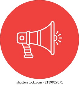 Megaphone vector icon. Can be used for printing, mobile and web applications.