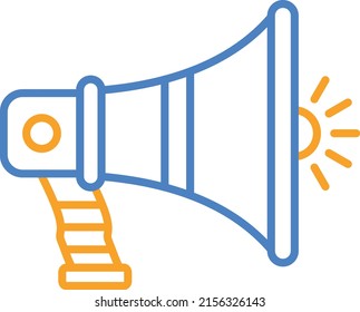 Megaphone vector icon. Can be used for printing, mobile and web applications.