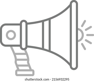 Megaphone vector icon. Can be used for printing, mobile and web applications.