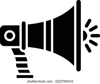 Megaphone vector icon. Can be used for printing, mobile and web applications.