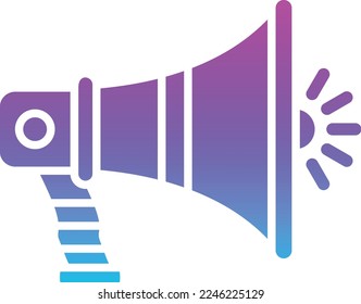 Megaphone vector icon. Can be used for printing, mobile and web applications.