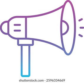 Megaphone vector icon. Can be used for printing, mobile and web applications.