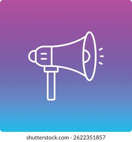 Megaphone vector icon. Can be used for printing, mobile and web applications.