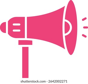 Megaphone vector icon. Can be used for printing, mobile and web applications.