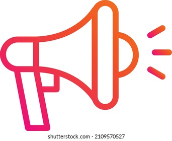 Megaphone Vector Icon Design Illustration