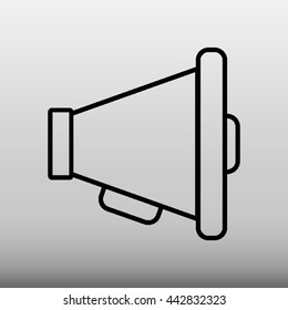 Megaphone Vector Icon Illustration