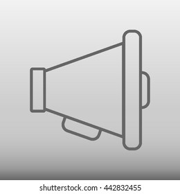 Megaphone Vector Icon Illustration