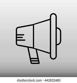Megaphone Vector Icon Illustration
