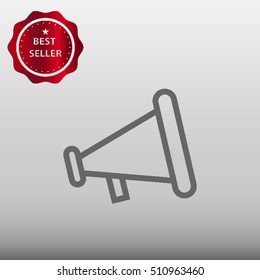 Megaphone Vector Icon Illustration