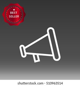 Megaphone Vector Icon Illustration