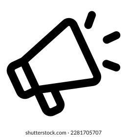 activo de ilustración de icono de vector megaphone