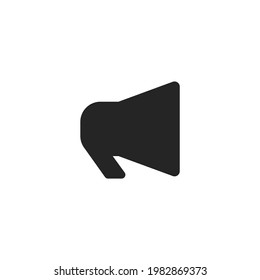 Megaphone vector icon. Vector Illustration  for mobile concept and web design. 