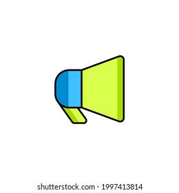 Megaphone vector icon. Vector Illustration for mobile concept and web design.