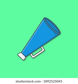 Megaphone Vector Icon Illustration. Speaker Toa Megaphone Flat Icon