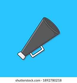 Ilustración del icono del vector Megaphone. Icono plano del altavoz Toa Megaphone
