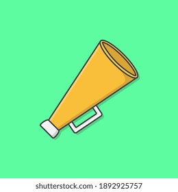 Megaphone Vector Icon Illustration. Speaker Toa Megaphone Flat Icon
