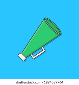 Megaphone Vector Icon Illustration. Speaker Toa Megaphone Flat Icon