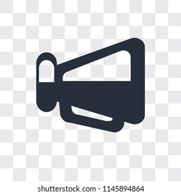 Megaphone vector icon isolated on transparent background, Megaphone logo concept