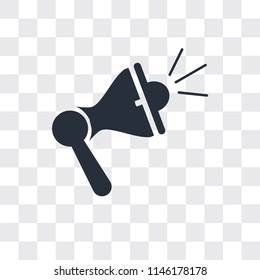 Megaphone vector icon isolated on transparent background, Megaphone logo concept