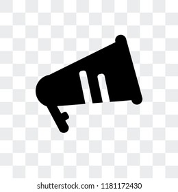 Megaphone vector icon isolated on transparent background, Megaphone logo concept