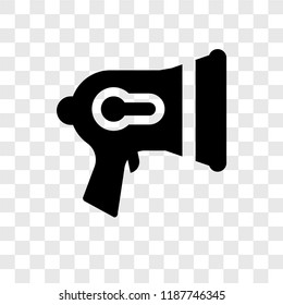 Megaphone vector icon isolated on transparent background, Megaphone transparency logo concept